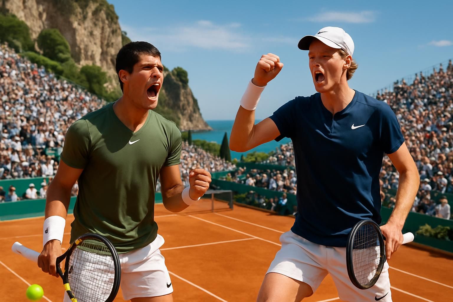 revivez la journée parfaite à monte-carlo où carlos alcaraz et jannik sinner ont remporté leurs matchs en trois sets, assurant un spectacle sans accrocs pour les fans de tennis.