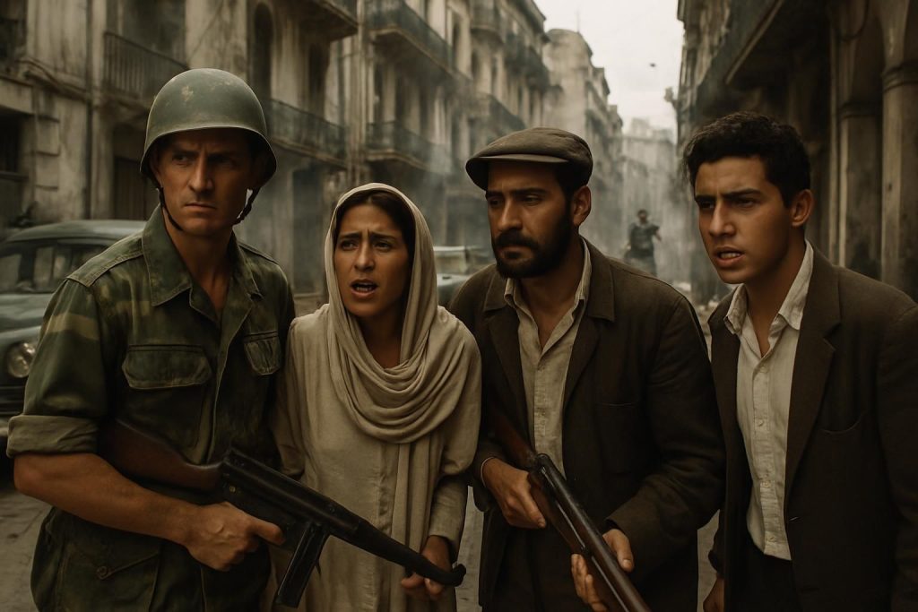 découvrez « la bataille d’alger » racontée à travers quatre perspectives uniques dans la série documentaire « 13h15, le dimanche », pour une immersion profonde dans cet épisode historique clé.