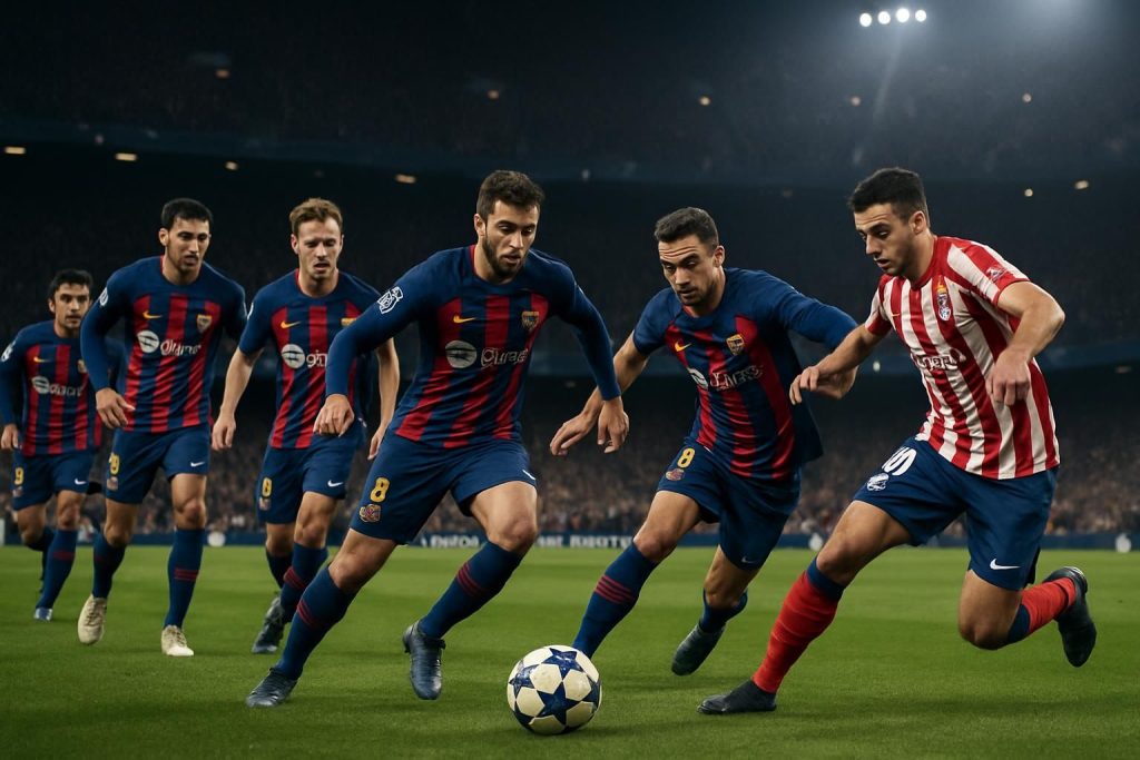 le fc barcelone affronte l'atlético de madrid en ligue des champions sans raphinha ni cubarsi, prêt à relever le défi et tenter un exploit majeur.