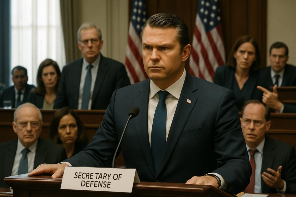 le ministre américain de la défense pete hegseth fait face aux critiques des députés démocrates concernant la politique américaine envers l'iran, suscitant un débat intense au sein du gouvernement.