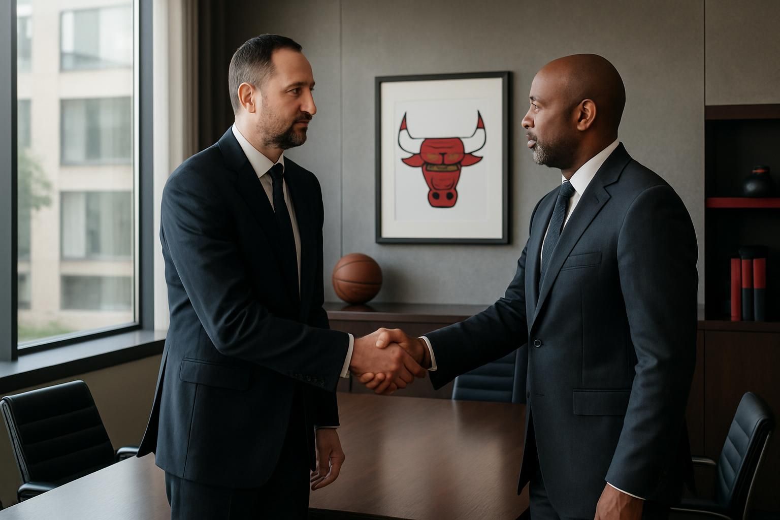 les chicago bulls annoncent le départ de leur vice-président arturas karnisovas et de leur directeur général marc eversley, marquant un tournant majeur dans la direction de la franchise.