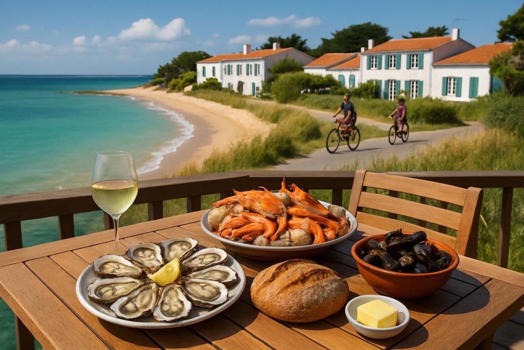 découvrez l'île de ré, à seulement 1h40 de paris, où ses délices culinaires charmants attirent les vacanciers chaque année pour des moments gourmands et inoubliables.