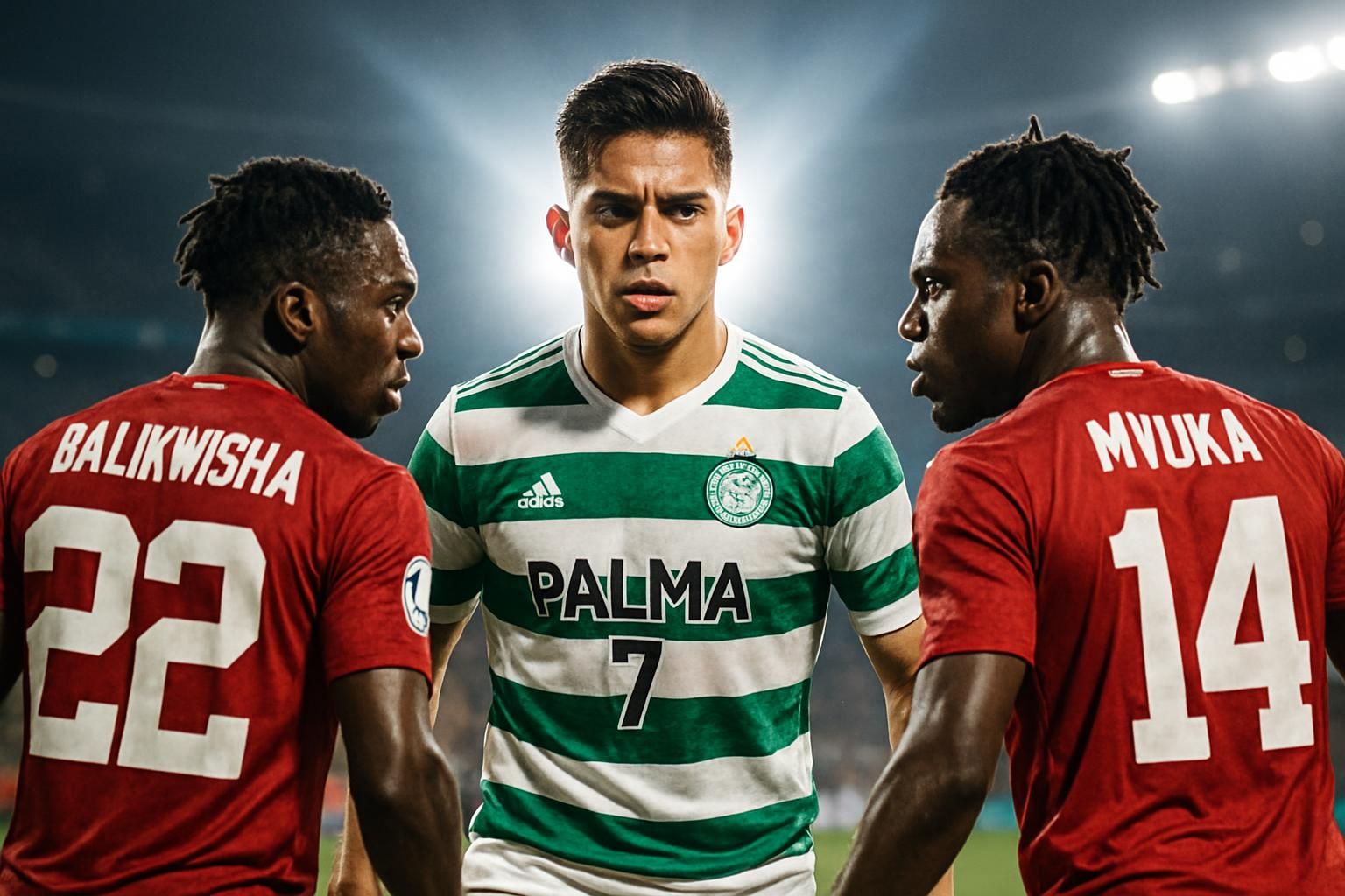 luis palma éclaire le match avec une performance exceptionnelle face à balikwisha et mvuka, confirmant son statut de superstar sur le terrain.