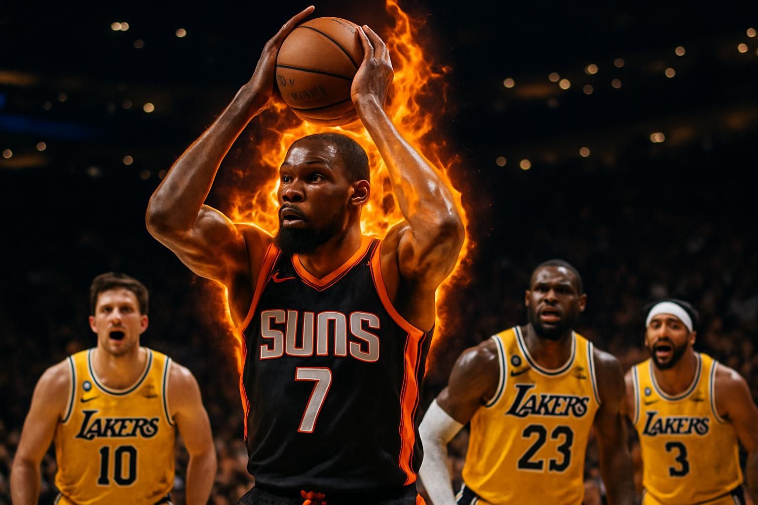 découvrez le résumé complet de la nuit du 8 avril en nba avec kevin durant en grande forme et les lakers qui rencontrent des difficultés.