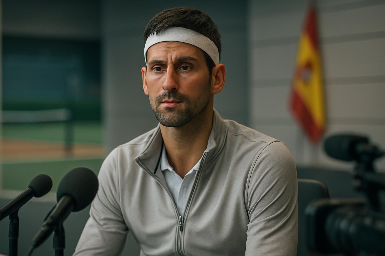 novak djokovic parle de problèmes physiques qui mettent en doute sa participation au masters 1000 de madrid, suscitant des inquiétudes chez ses fans.