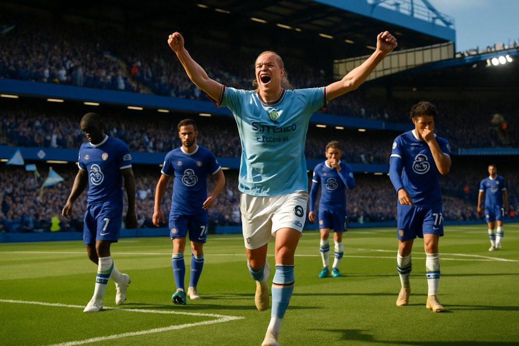 manchester city s'impose face à chelsea en premier league et relance la bataille pour le sommet du classement en se rapprochant d'arsenal.