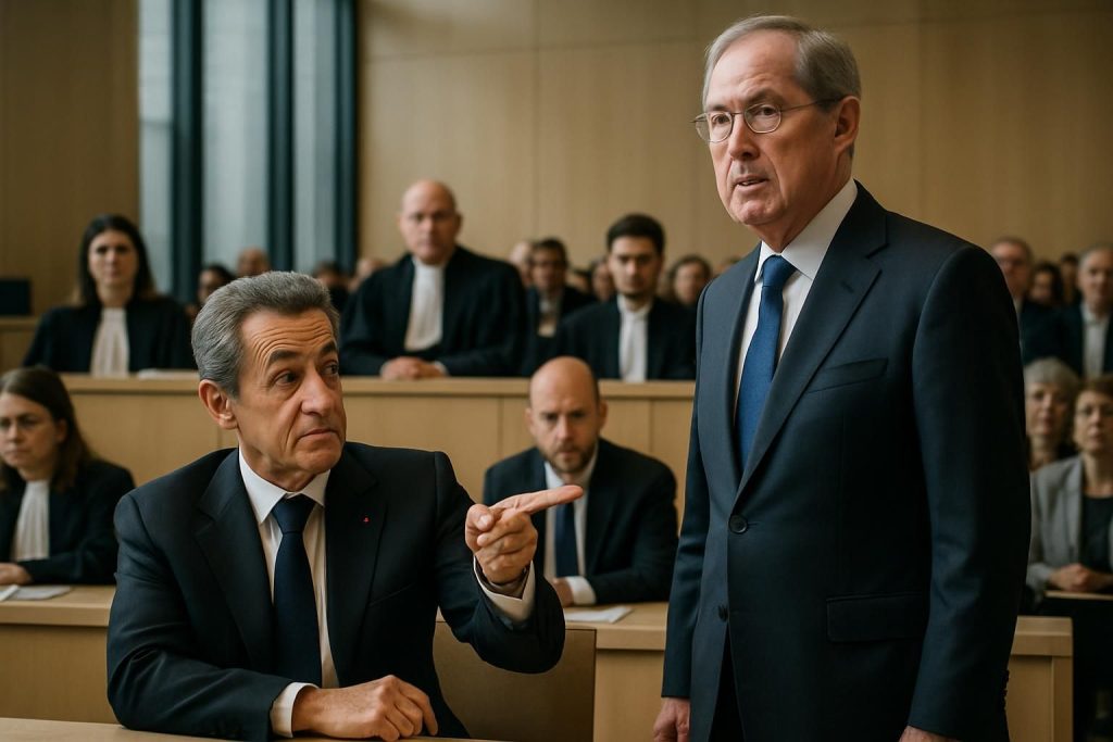 lors du procès en appel sur les financements libyens, nicolas sarkozy, accusé, nie toute connaissance des faits et tend à incriminer claude guéant, accentuant les tensions dans l'affaire.