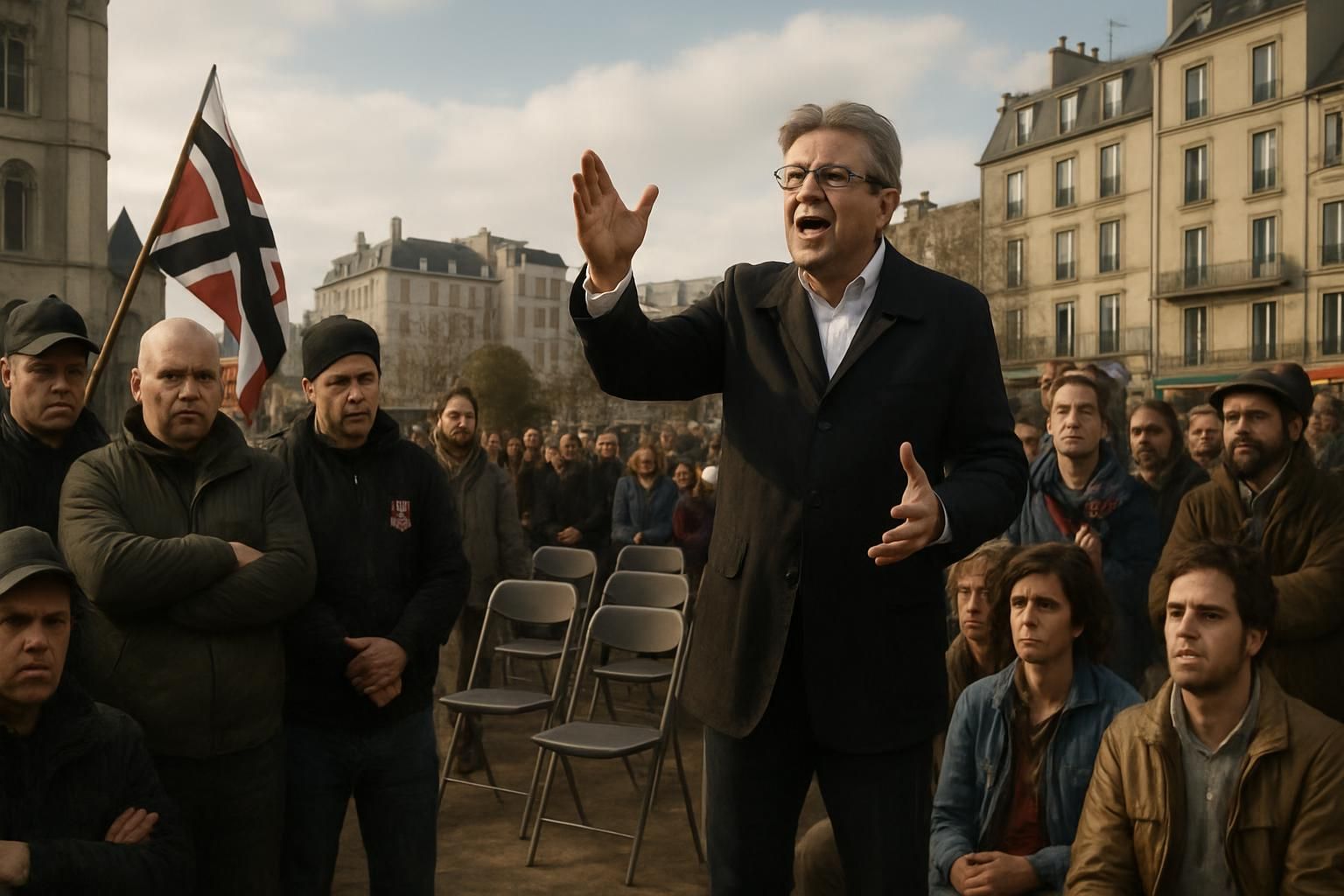 retour sur le rassemblement à saint-denis marqué par des tensions liées à des propos racistes, des absences remarquées, et la présence notable de jean-luc mélenchon.