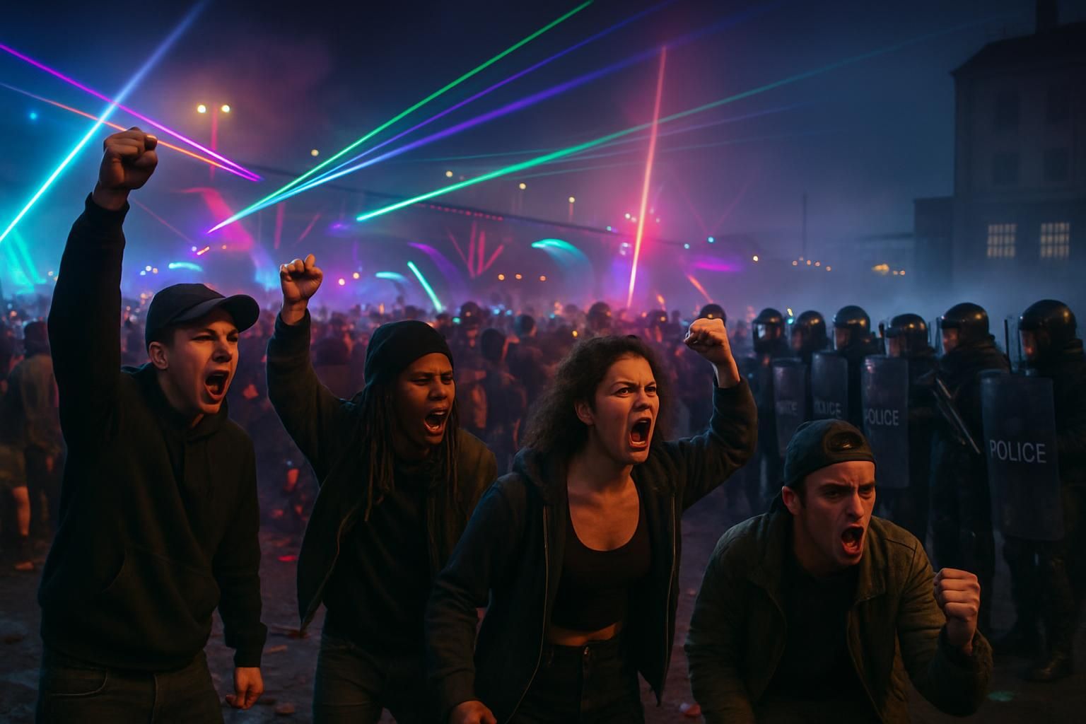 découvrez une immersion au cœur d'une free party dans le rhône, où les tensions avec les forces de l'ordre marquent cet événement sous le signe des violences policières.