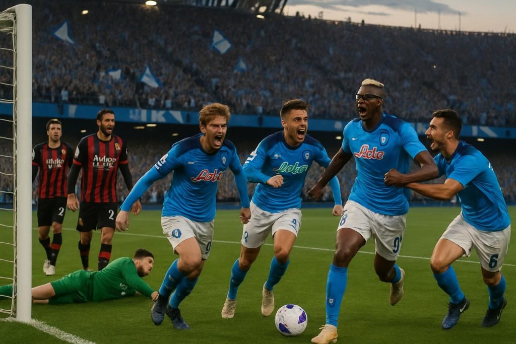 naples bat l'ac milan lors de la 31e journée de serie a et reprend la deuxième place du classement, offrant un match intense et décisif.