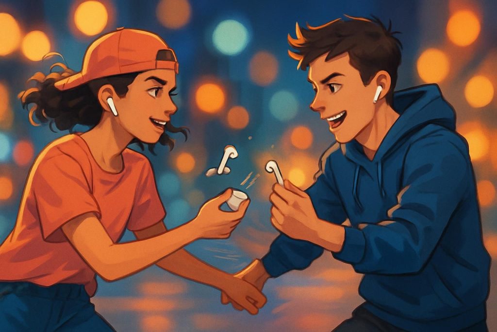 découvrez le phénomène "airpods switch", le nouveau challenge tiktok qui cartonne en france et fait vibrer les utilisateurs avec des échanges d'airpods surprenants.