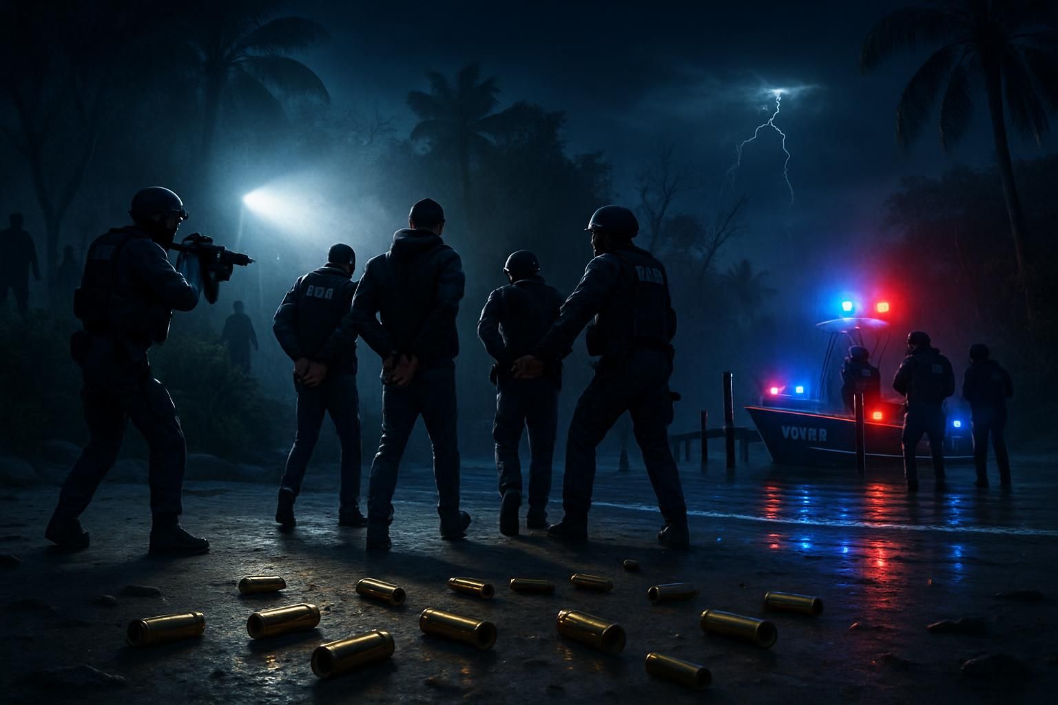 enquête en cours sur l’île pour élucider les tirs, les douilles retrouvées et les arrestations, afin de comprendre les circonstances exactes des événements récents.