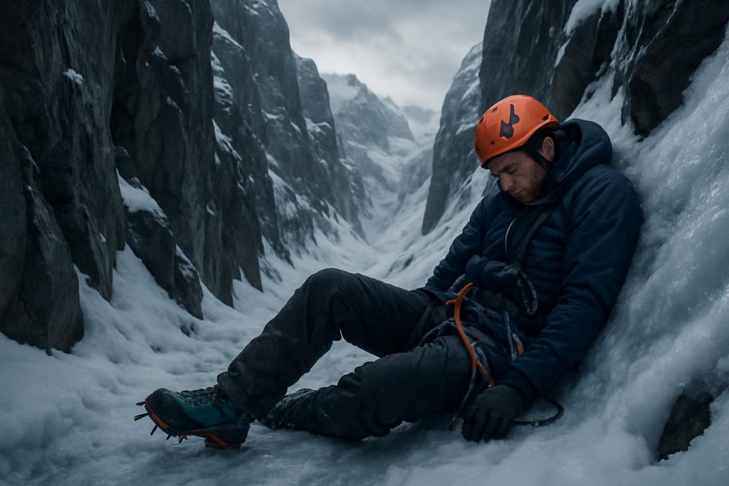 découvrez le récit poignant d'une tragédie en haute altitude où un homme a perdu la vie dans un couloir escarpé du massif du mont-blanc, rappelant les dangers du terrain montagneux.