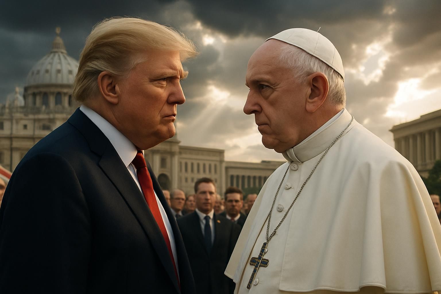 découvrez l'origine et les enjeux du nouveau conflit entre trump et le pape, une confrontation unique qui suscite l'attention mondiale.