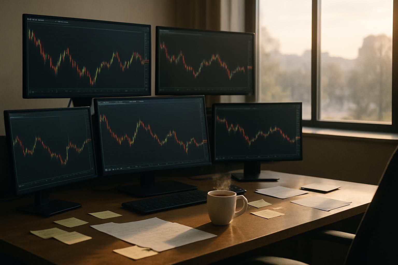 un lundi calme en apparence, prélude à des journées cruciales sur les marchés financiers où chaque décision compte.