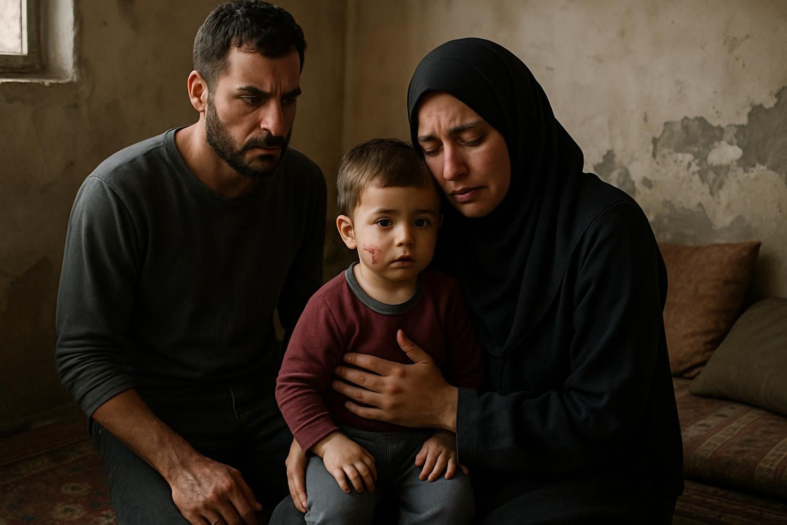 une famille de gaza dénonce le sort d'un tout-petit relâché par les autorités israéliennes, retrouvé avec une brûlure de cigarette, suscitant une vive émotion et appelant à une enquête.