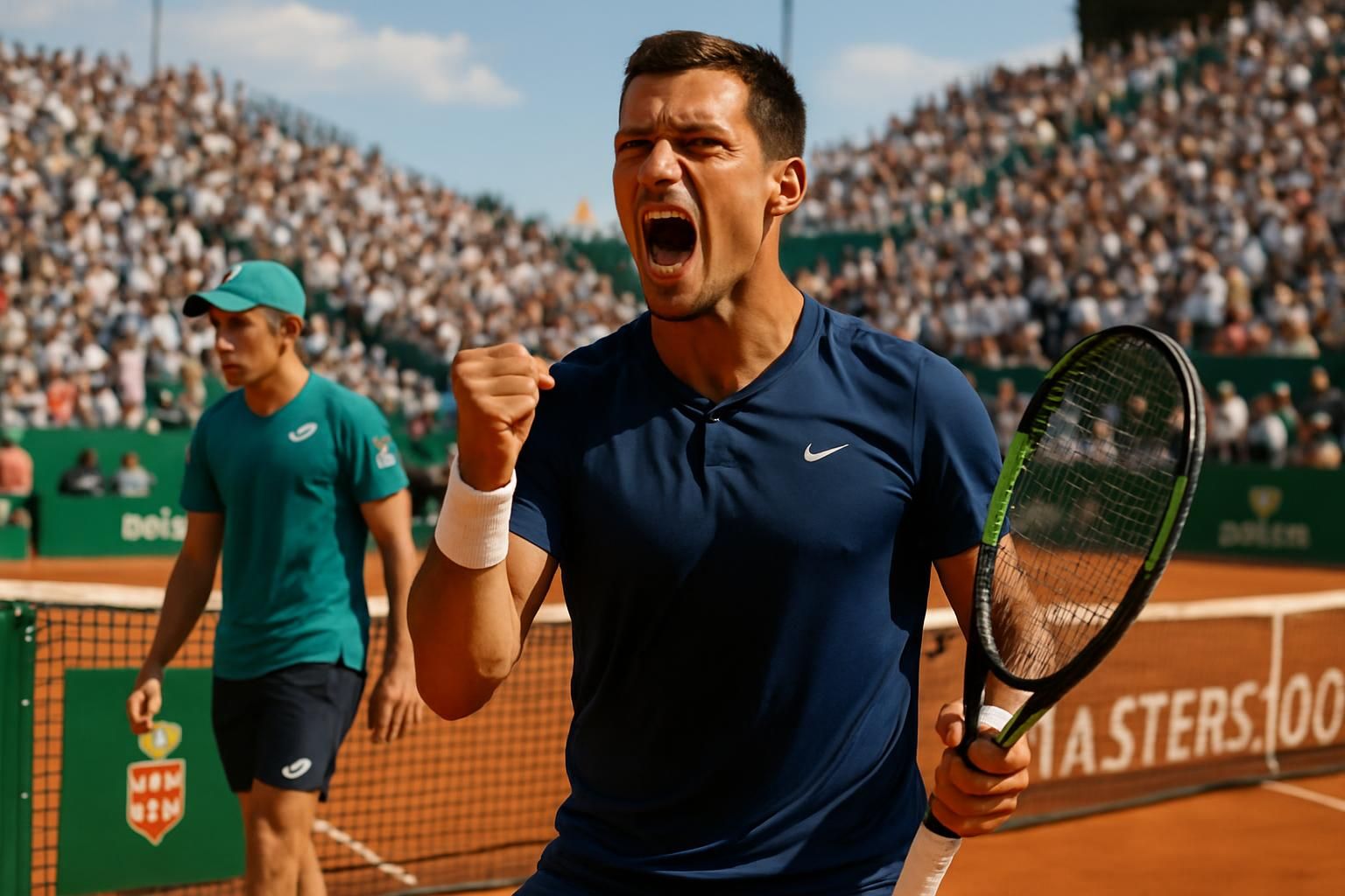 valentin vacherot atteint les demi-finales du masters 1000 de monte-carlo après sa victoire sur alex de minaur, affichant son ambition de défier carlos alcaraz.