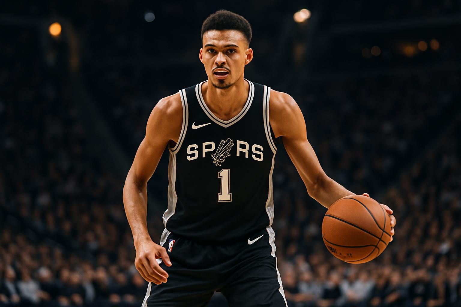 victor wembanyama, récemment remis d'une commotion, est attendu avec san antonio pour le troisième match face à portland.