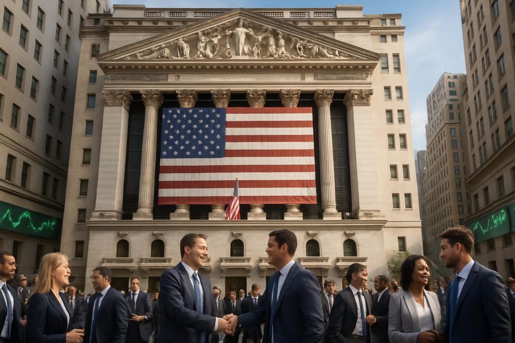 wall street ouvre en hausse, portée par des résultats financiers solides et un apaisement des tensions géopolitiques, stimulant l'optimisme des investisseurs.