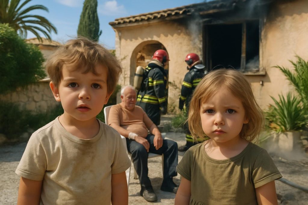 un incendie grave à antibes aurait été déclenché par des enfants en bas âge, blessant grièvement un sexagénaire. enquête en cours pour comprendre les circonstances.