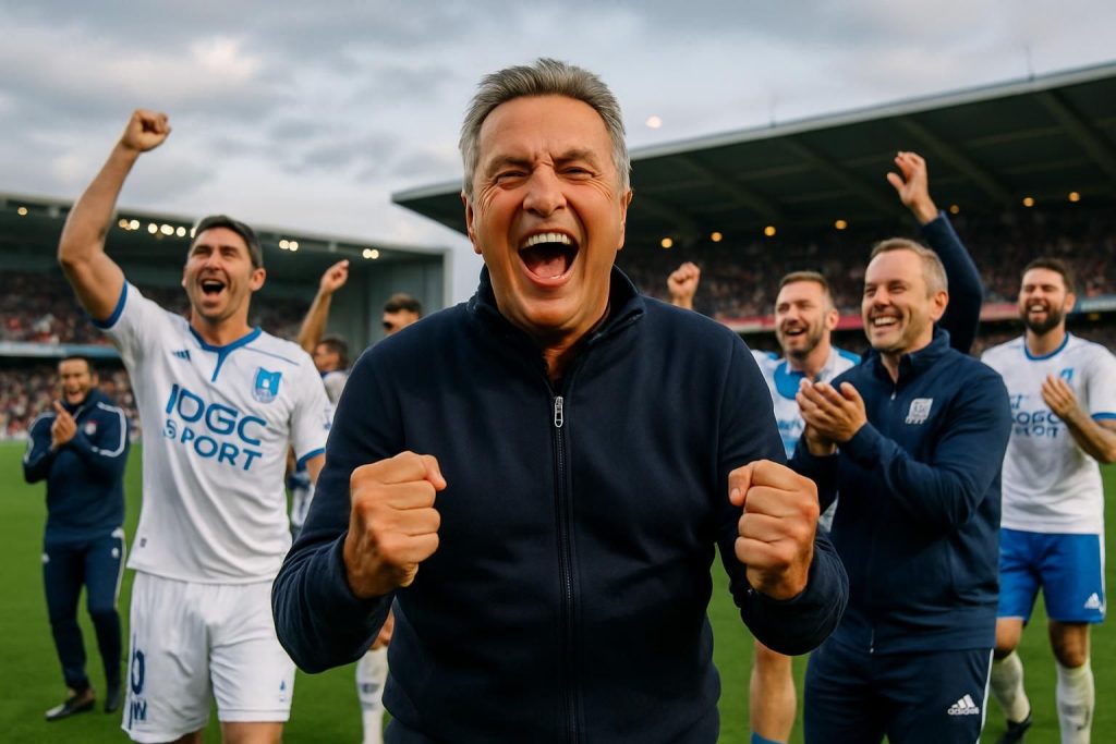 découvrez comment christophe pelissier célèbre le maintien en ligue 1 après le spectaculaire exploit d'auxerre face à lille, un moment clé pour le club et ses supporters.
