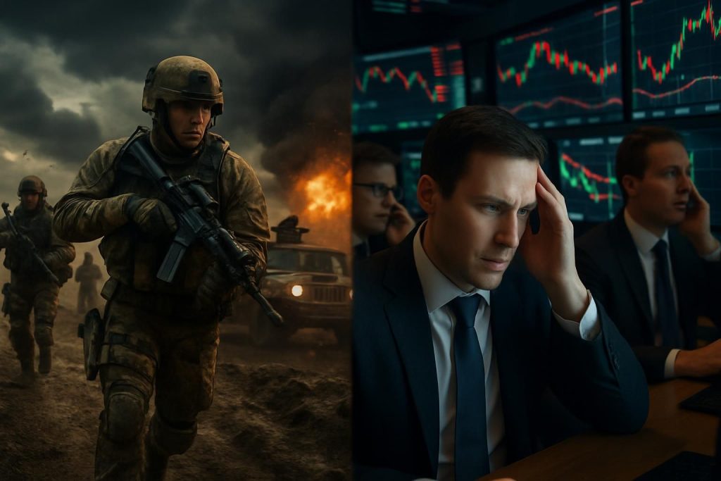 analyse des conflits stratégiques mettant en lumière les tensions sur le terrain et leurs impacts sur les turbulences des marchés financiers mondiaux.