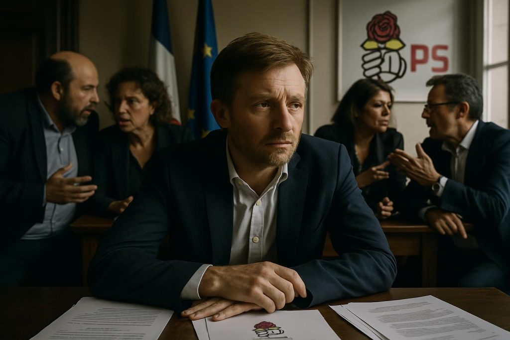 analyse des tensions internes au parti socialiste à travers le regard de boris vallaud, confronté à ses dilemmes au cœur de la crise politique.
