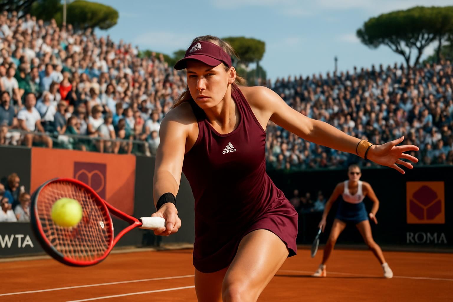 elena rybakina domine karolina pliskova et se qualifie pour les quarts de finale du wta 1000 de rome, où elle affrontera elina svitolina.