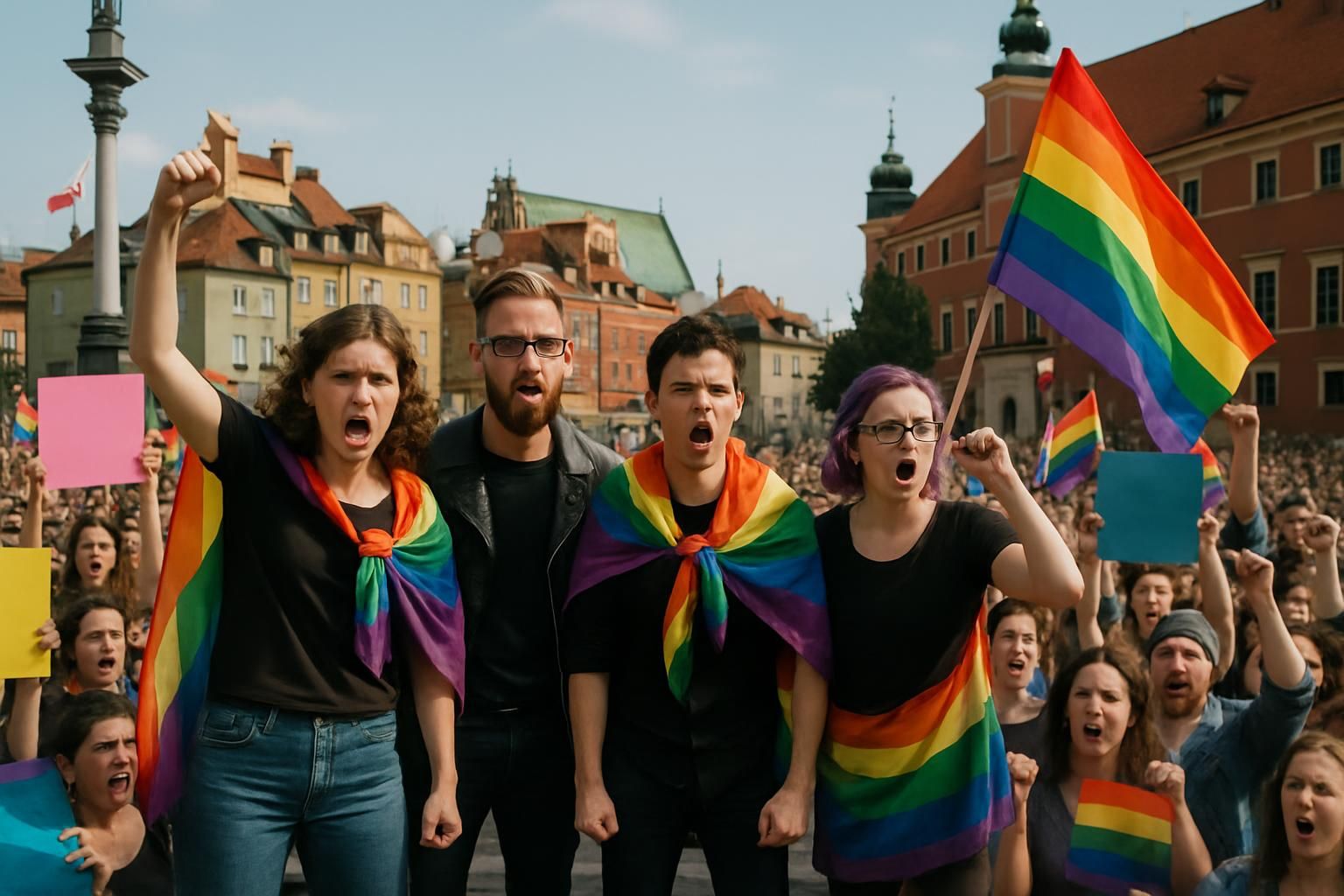 en pologne, la communauté lgbtqi+ dénonce un « pacs de seconde zone » qu'elle considère comme une discrimination légale, appelant à une reconnaissance pleine et égale de leurs droits.