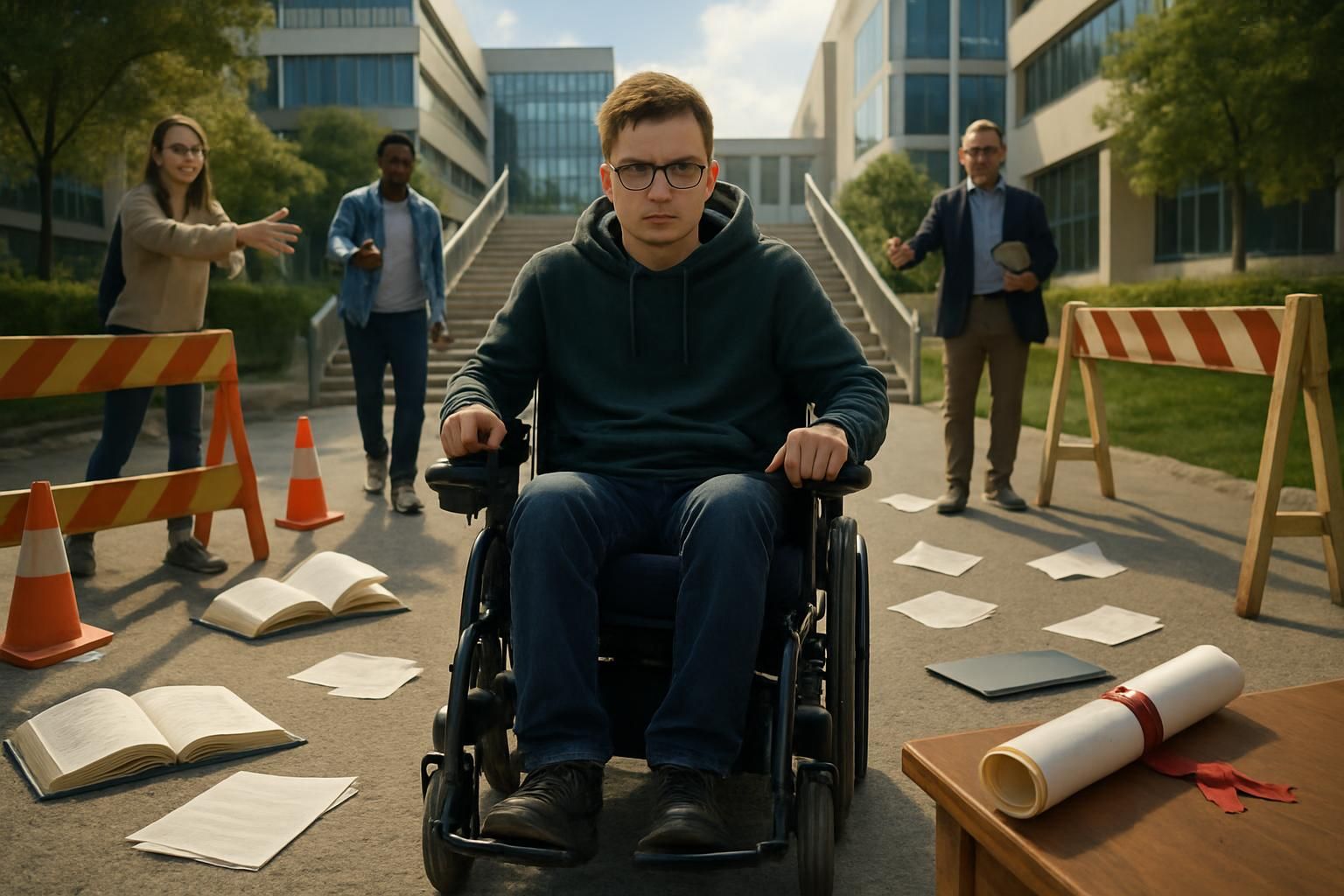 découvrez le parcours inspirant de valentin, étudiant en situation de handicap, qui a surmonté de nombreux obstacles pour obtenir son diplôme dans l'enseignement supérieur.