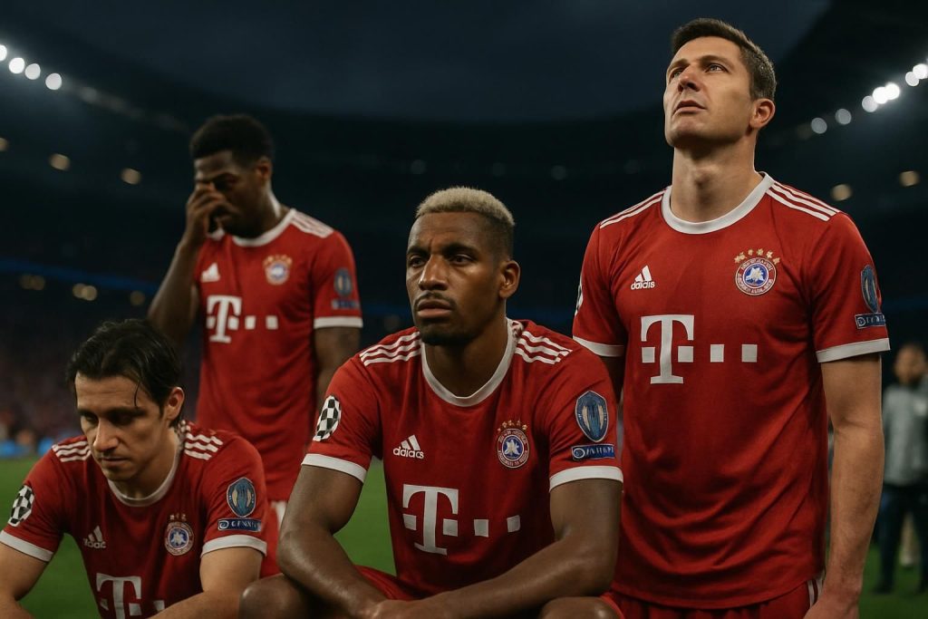 analyse détaillée des performances des joueurs du bayern munich après leur élimination en demi-finales de la ligue des champions contre le psg.