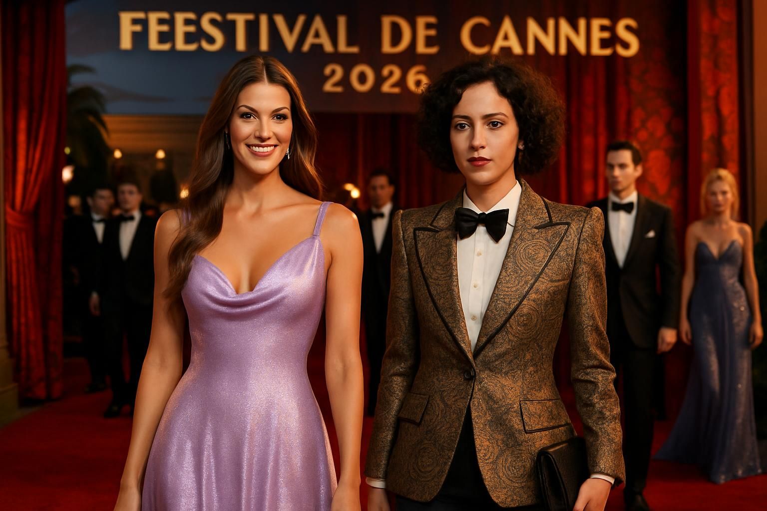 découvrez les moments forts du festival de cannes 2026 avec iris mittenaere resplendissante en lilas, lyna khoudri en tailleur vintage audacieux, et bien d'autres célébrités marquantes.