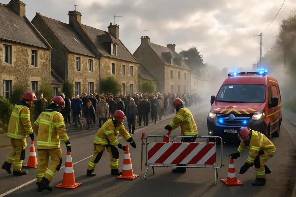 une fuite de gaz à ker-uhel, lannion, a entraîné l'évacuation préventive de 60 personnes afin d'assurer leur sécurité. les services d'urgence sont intervenus rapidement pour maîtriser la situation.