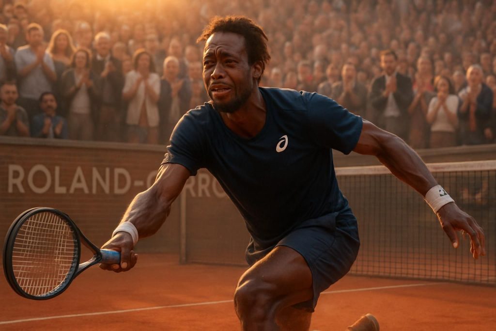 découvrez le dernier match de gaël monfils à roland-garros, un final épique rempli de passion et d'émotions intenses, marquant un adieu inoubliable au tournoi.