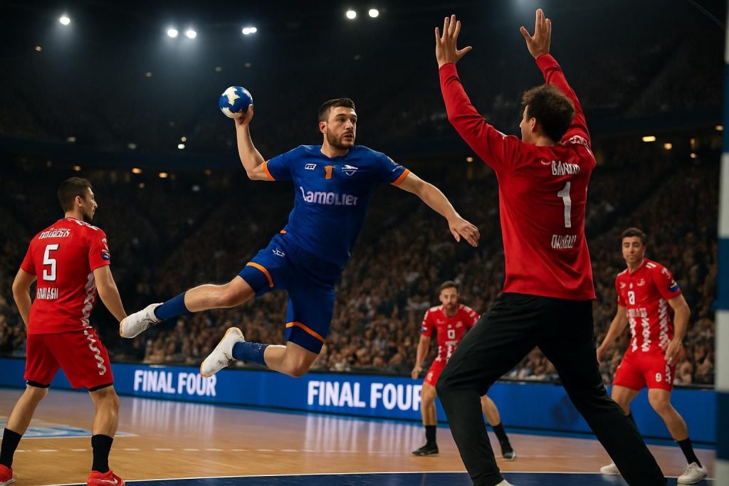 handball : montpellier se qualifie pour le final four de la ligue européenne grâce à une victoire déterminante contre vardar skopje.
