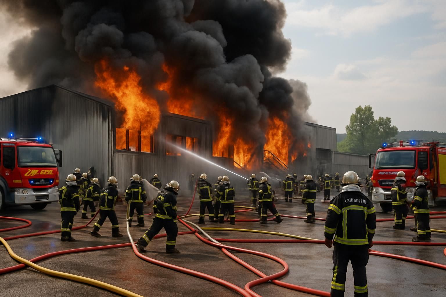 un incendie majeur s'est déclaré dans un bâtiment industriel en sarthe, mobilisant plus de trente pompiers pour maîtriser les flammes et assurer la sécurité des lieux.