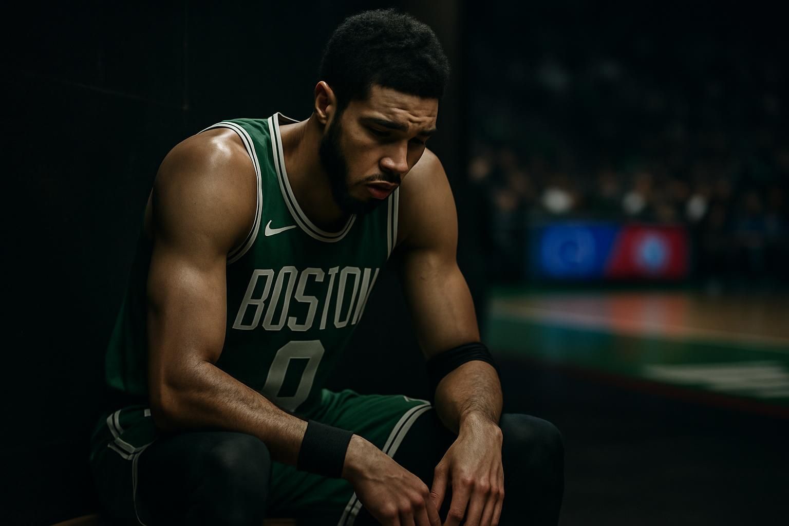 jayson tatum incertain pour le match décisif entre les celtics et les sixers en playoffs nba, une menace pour l'avenir des celtics dans la série.