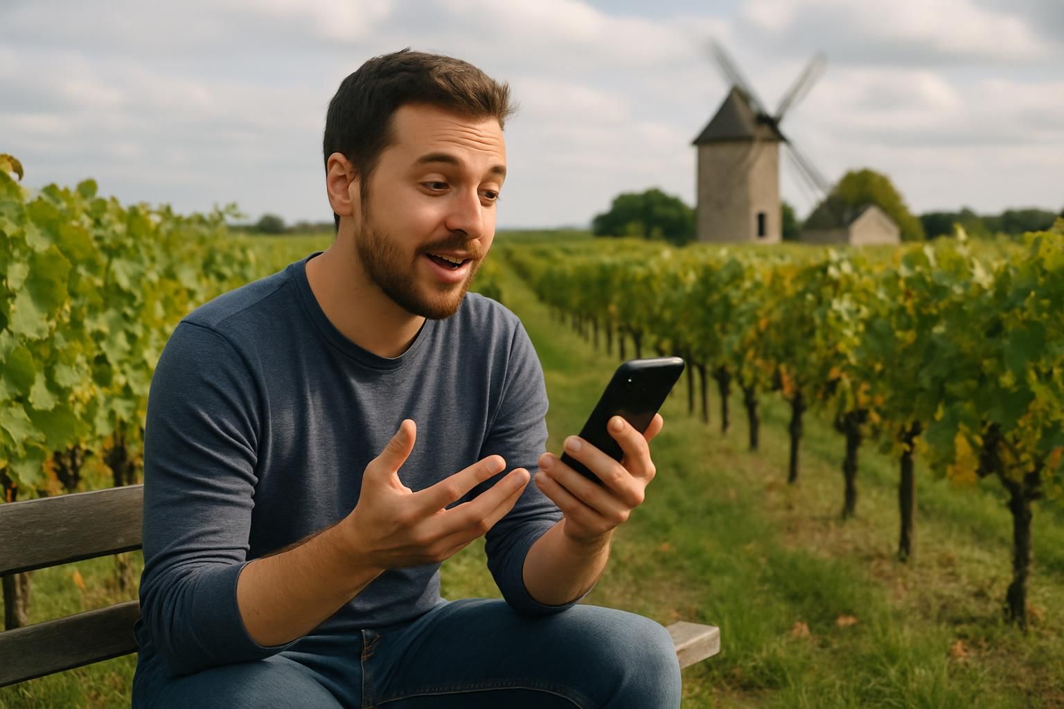 découvrez l'histoire étonnante d'un habitant du vignoble nantais qui parle souvent seul et envoie jusqu'à 1 500 textos en un mois, entre solitudes et modernité.