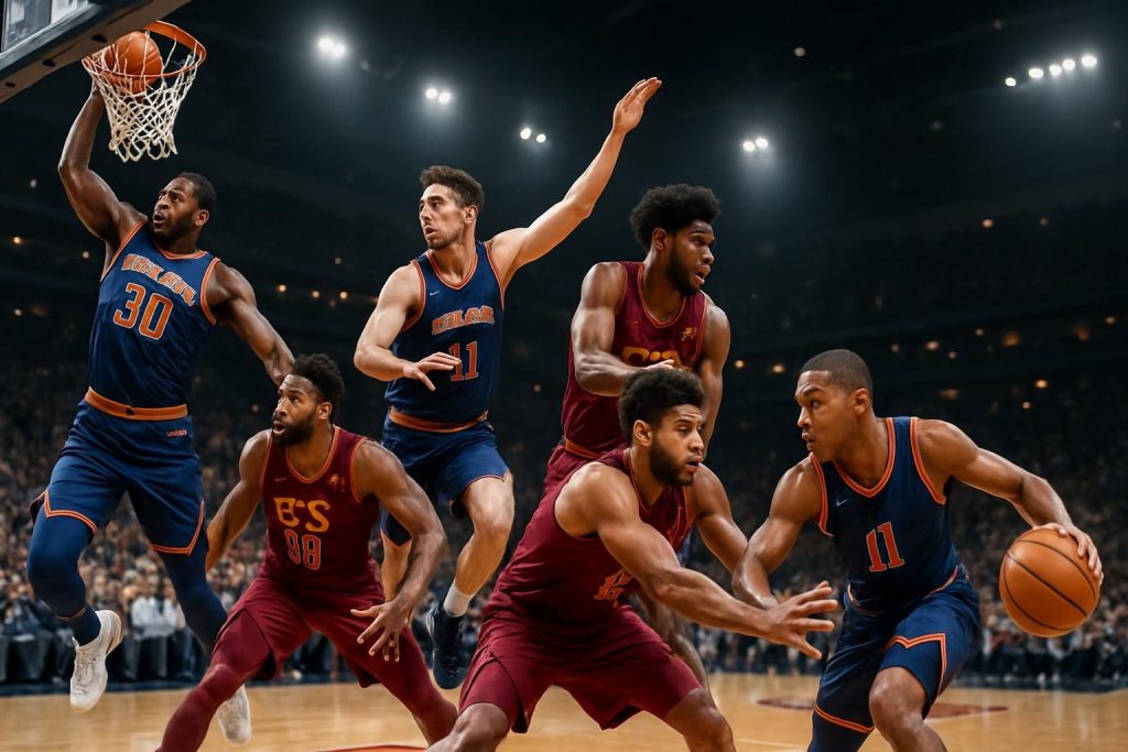découvrez les 5 actions les plus spectaculaires des knicks face aux cavaliers, capturées en vidéo pour revivre chaque moment fort de ce match palpitant.