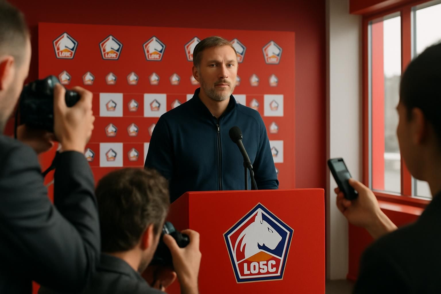 lille annonce officiellement le départ de bruno genesio à la fin de son contrat, mettant fin à son passage en tant qu'entraîneur de l'équipe.