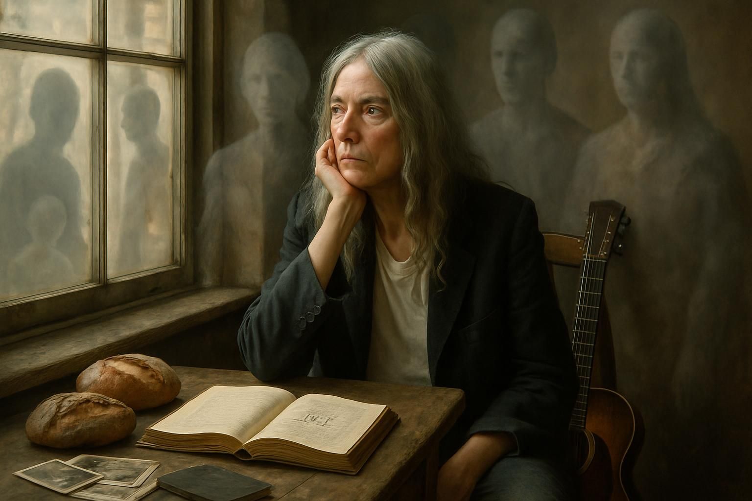 découvrez « le pain des anges », une plongée autobiographique fascinante où madame patti smith explore ses souvenirs et ses spectres personnels à travers un récit intime et poétique.