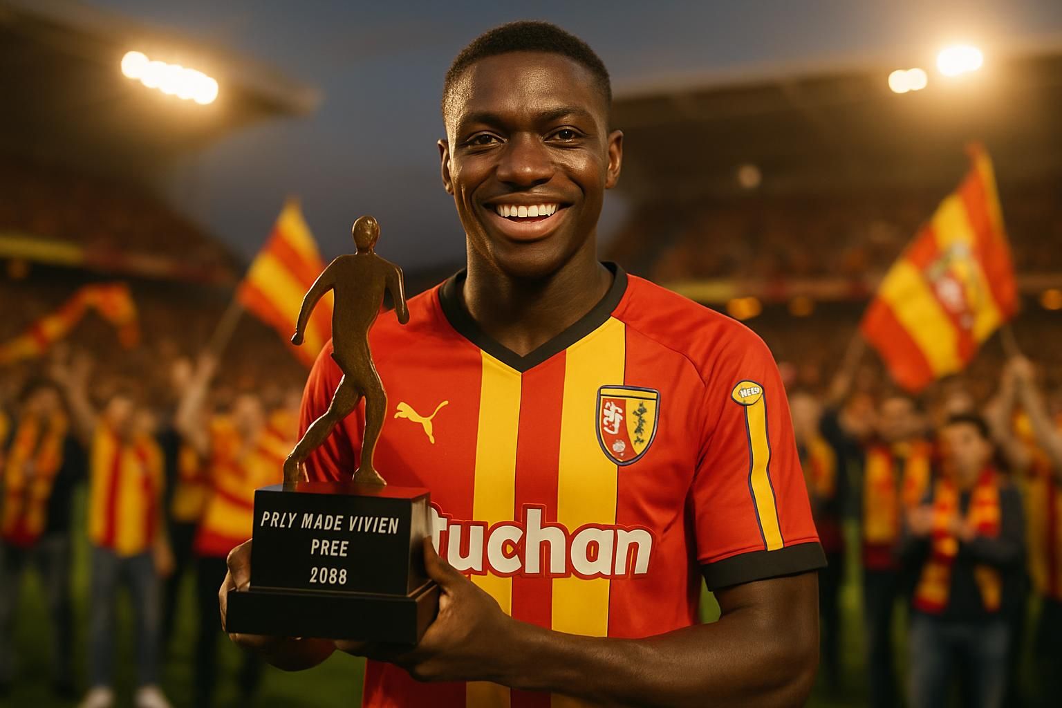 découvrez comment mamadou sangaré, la pépite du rc lens, a remporté le prestigieux prix marc-vivien foé 2026, honorant son talent exceptionnel en football.