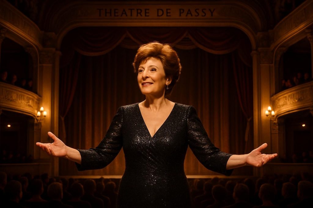 marie-paule belle illumine la scène du théâtre de passy à paris avec une performance captivante et mémorable.