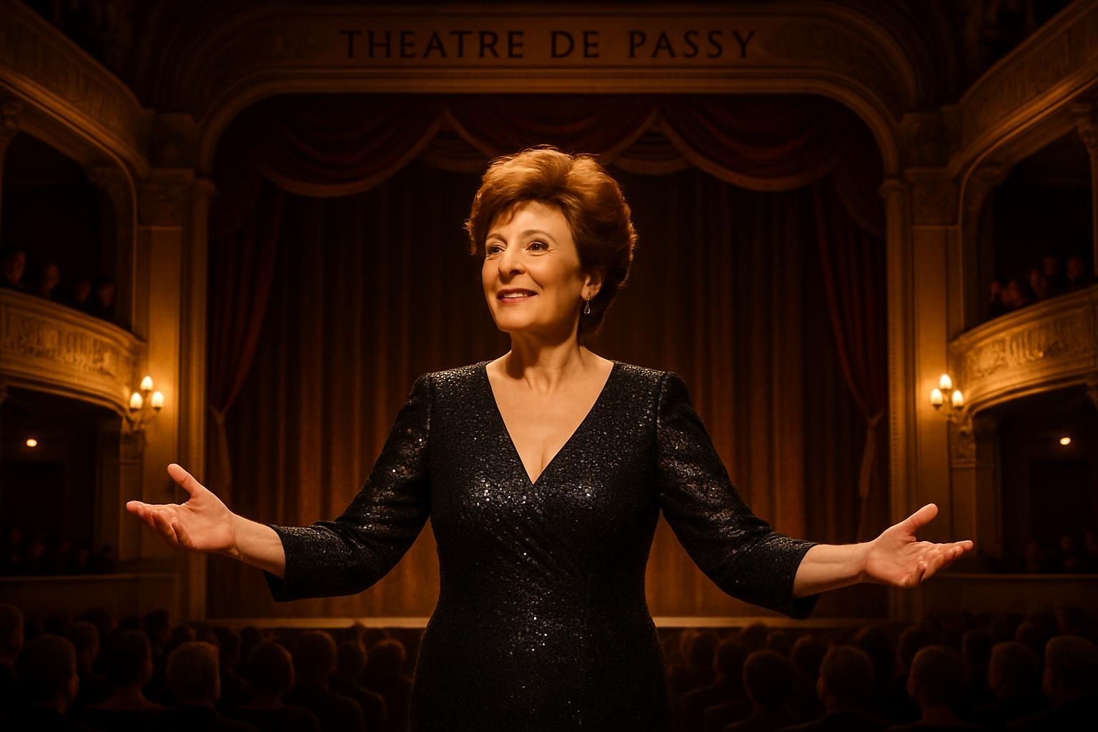marie-paule belle illumine la scène du théâtre de passy à paris avec une performance captivante et mémorable.