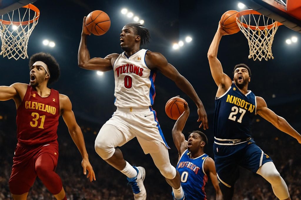 découvrez les cinq moments forts de la nuit nba du 3 au 4 mai, avec les dunks spectaculaires d'allen, duren et murray-boyles qui ont enflammé le parquet.