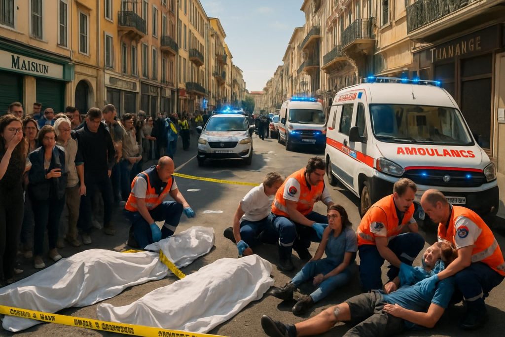 une fusillade en plein jour à nice fait deux morts et trois blessés, bouleversant le centre-ville et suscitant une vive inquiétude parmi les habitants.