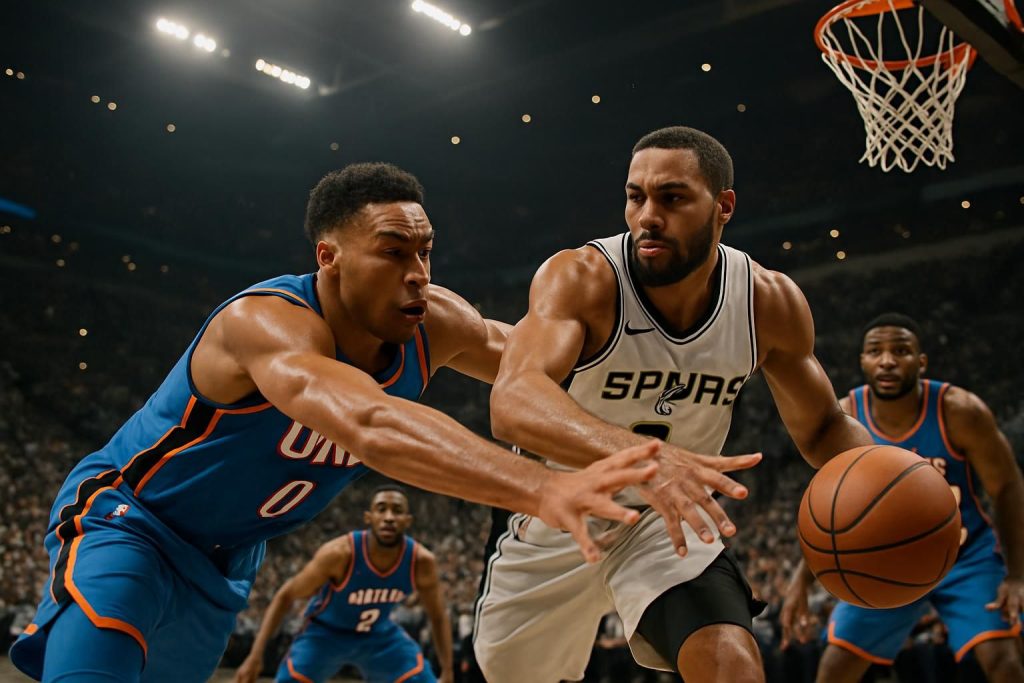 découvrez comment okc utilise une défense agressive pour déstabiliser les spurs et prendre l'avantage sur le terrain.