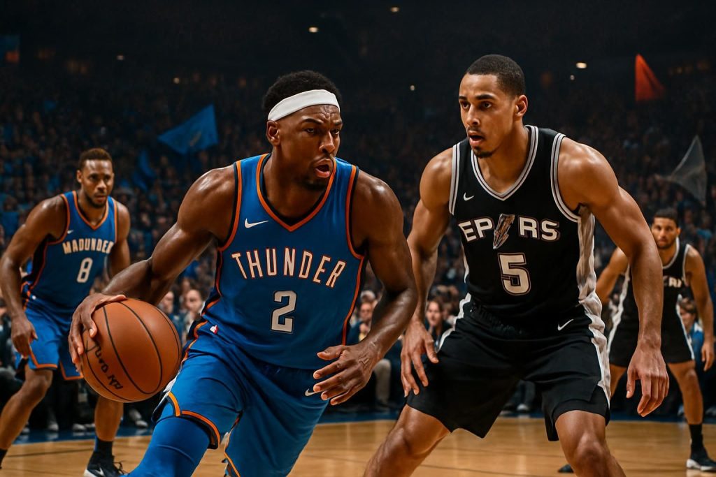 découvrez le duel intense entre oklahoma city et san antonio, où les spurs s'apprêtent à défier la meilleure équipe de la ligue dans une finale de conférence ouest pleine de promesses et d'émotions.