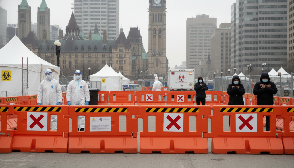ottawa met en place une quarantaine de 21 jours pour prévenir la propagation du virus ebola et protéger la population canadienne.