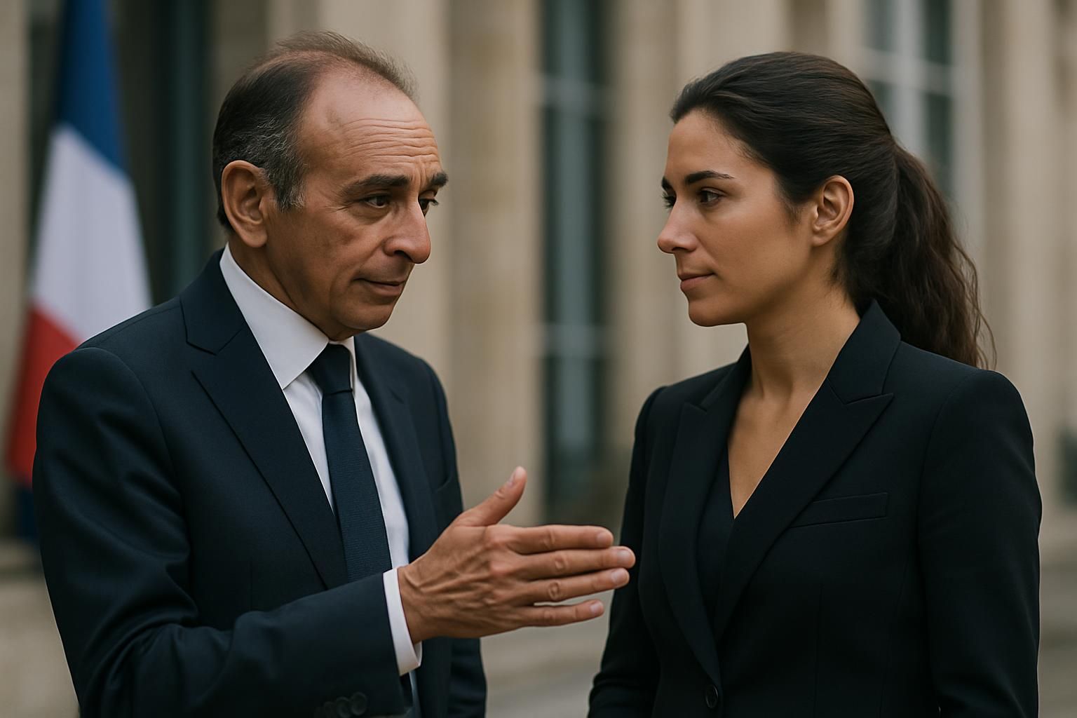 présidentielle 2027 : eric zemmour ajuste les ambitions politiques de sarah knafo dans une stratégie électorale en pleine évolution.
